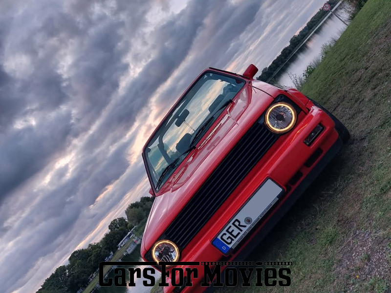 CarsForMovies | Volkswagen Golf 1 US Modell  1993 Deutschland Rot Schwarz Zivilfahrzeug Cabrio DE - Rheinland-Pfalz 7715 tuning leder